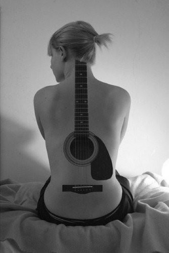 femme,guitare
