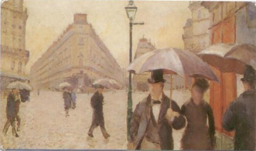 rue de Paris, temps de pluie, gustave caillebotte