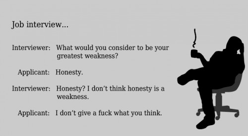 honesty, job interview
